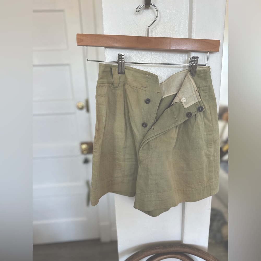 Vintage French workwear shorts